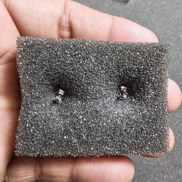 Coast Guard Auxillary Emblem Earings Metalic Silver Tone In Case New Without Tag - Picture 4 of 7